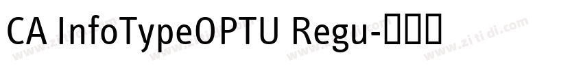 CA InfoTypeOPTU Regu字体转换